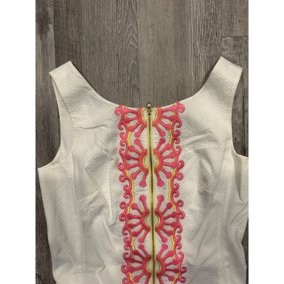 Lilly Pulitzer White Kolby Embroidered Shift Dress - Picture 3 of 6